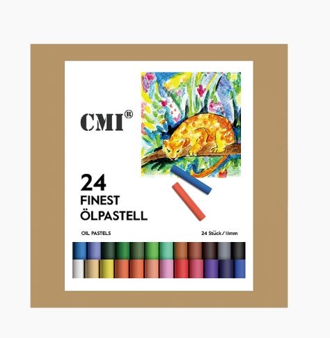 CMI oliepastel farver i sæt med 24 stk.